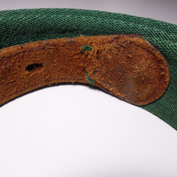 Vintage Coach Wool & Leather Stripe Belt, Size 38/95 - Picture 8 of 16